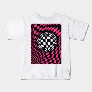 Checkered Sphere Kids T-Shirt